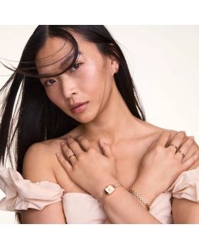 Daniel Wellington Quadro Mini Melrose Champagne DW00100651 - 