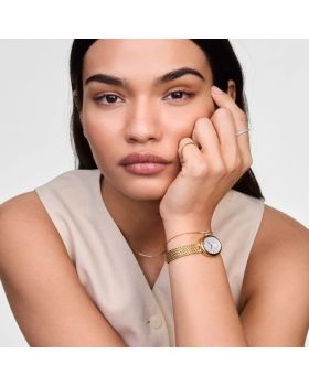 Daniel Wellington Juliette Braided Mesh White Sunray DW00100882 - 