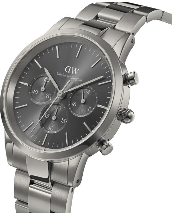 Daniel Wellington Iconic Link Graphite Chronograph DW00100643 - 