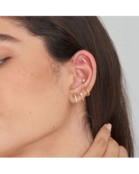 Σκουλαρίκια Ania Haie E035-17G - 