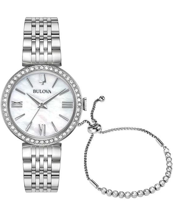 Bulova Crystal Ladies Gift Set 96X153