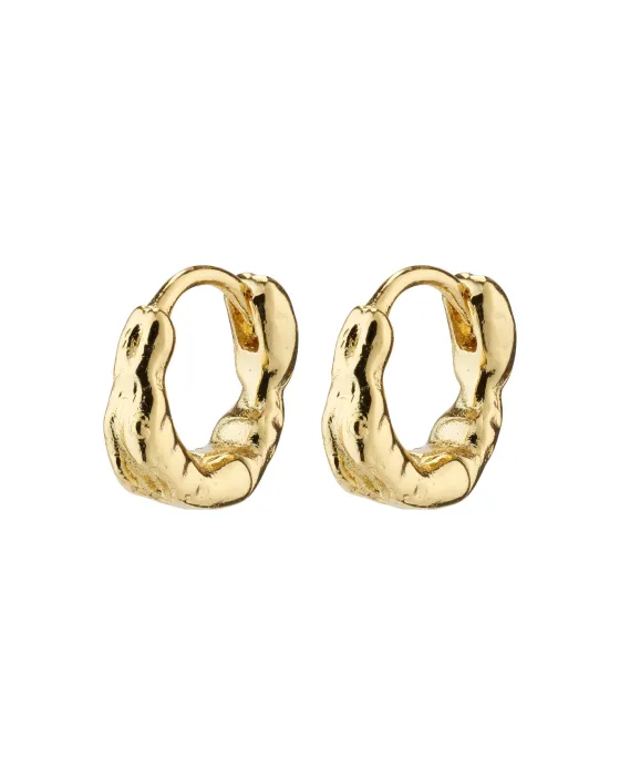 Earings Σκουλαρίκια Pilgrim Eddy 662312023, Brass, Gold
