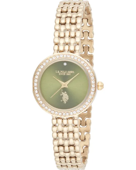 Women's watch U.S. Polo Assn. Harmony USP8434GR, Green dial, Bracelet in Stainless Steel