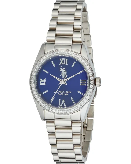 Γυναικείο ρολόι U.S. Polo Assn. Melanie USP8460BL, Μπλε καντράν, Μπρασελέ από Ανοξείδωτο ατσάλι