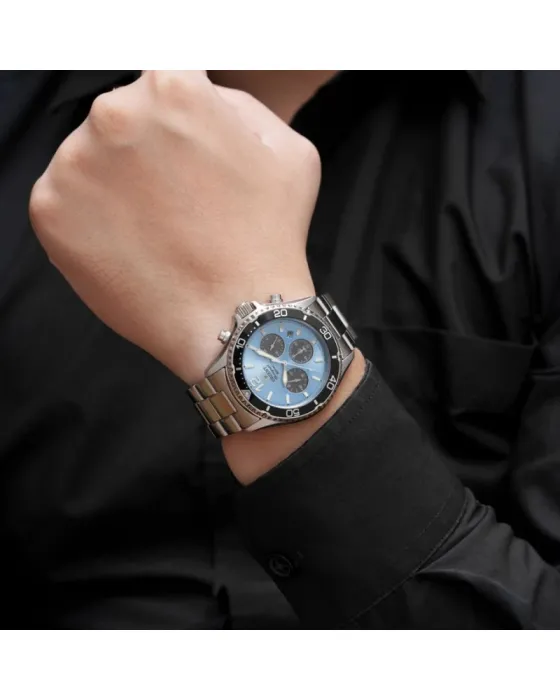 Orient Mako Solar Chronograph RA-TX0206L10B, όψη 4