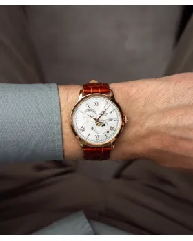 Orient Bambino Automatic Sun & Moon RA-AK0801S30B, όψη 5
