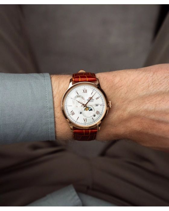 Orient Bambino Automatic Sun & Moon RA-AK0801S30B - 