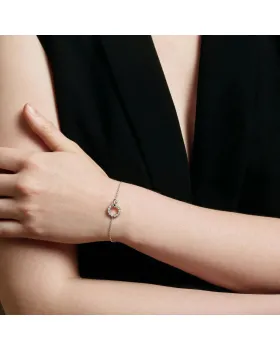 Βραχιόλι Ania Haie Interlinked Circles Pave B056-01H - 