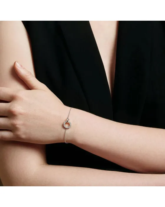 Βραχιόλι Ania Haie Interlinked Circles Pave B056-01H - 