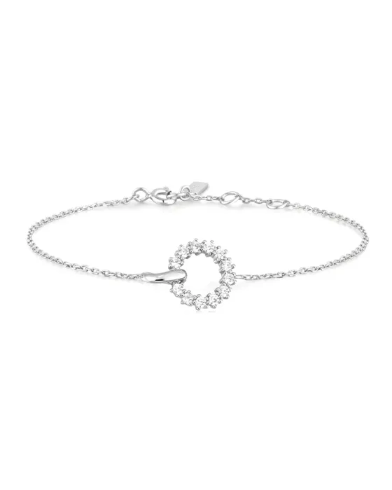 Βραχιόλι Ania Haie Interlinked Circles Pave B056-01H