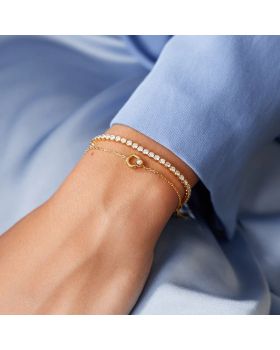 Βραχιόλι Ania Haie Hoop Freshwater Pearl B058-03G - 