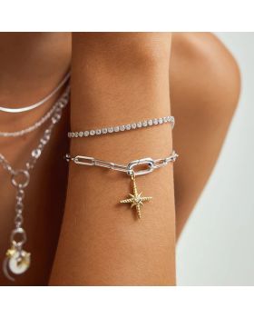 Βραχιόλι Ania Haie Row Bezel B058-06H - 