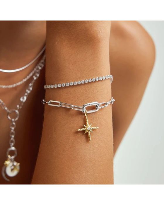 Βραχιόλι Ania Haie Row Bezel B058-06H - 