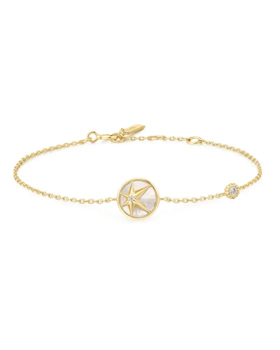 Βραχιόλι Ania Haie Gold Star Mother-of-Pearl B065-02G