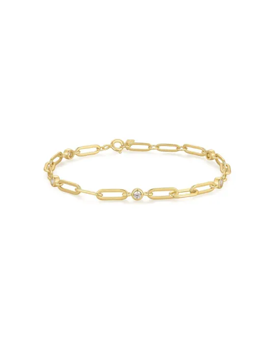 Βραχιόλι Ania Haie Bezel Station Paper Clip B069-01G