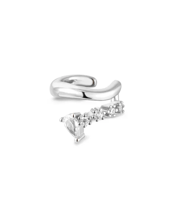Σκουλαρίκι Ania Haie Sparkle Cuff E056-03H, Ασήμι 925, Ασημί