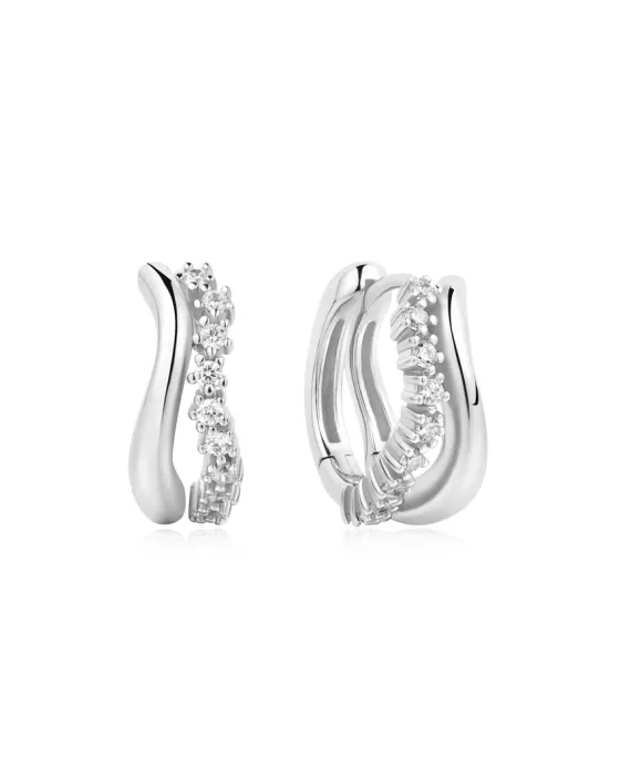 Σκουλαρίκια Ania Haie Sparkle Double Huggies E056-05H