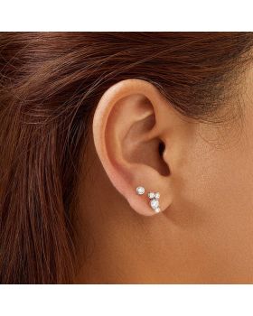 Σκουλαρίκια Ania Haie Pavé Climber Stud E058-09H - 