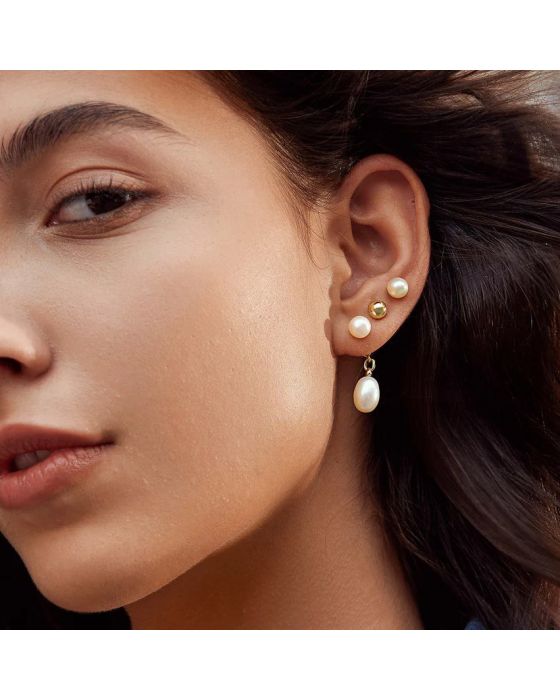 Σκουλαρίκια Ania Haie Freshwater Pearl Stud Ear Jackets E058-06G - 
