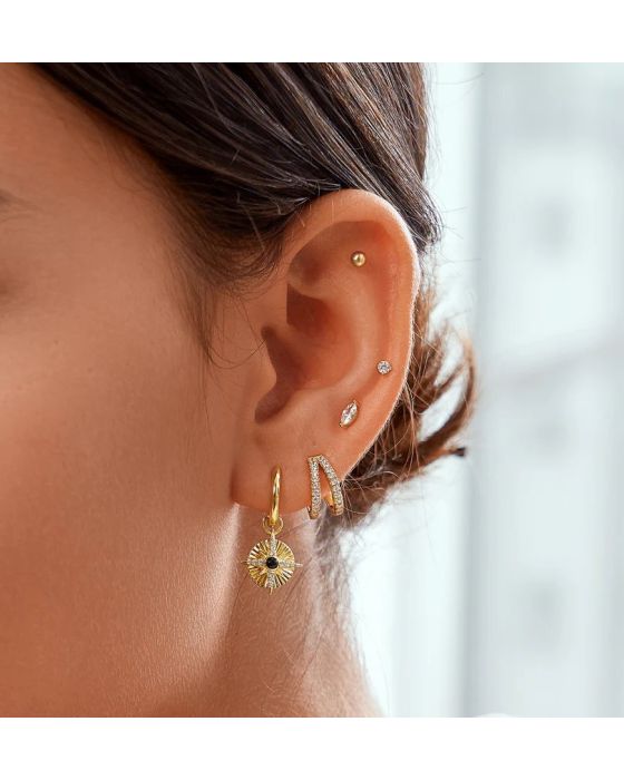 Σκουλαρίκια Ania Haie Marquise Solitaire Studs E059-02G - 