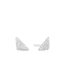 Σκουλαρίκια Ania Haie Triangular Pavé Studs E059-06H