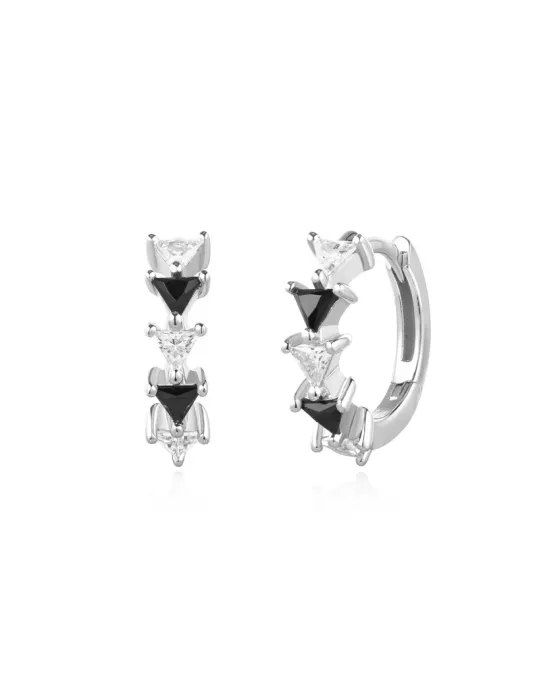 Σκουλαρίκια Ania Haie Triangular Cubic Zirconia Huggies E059-13H