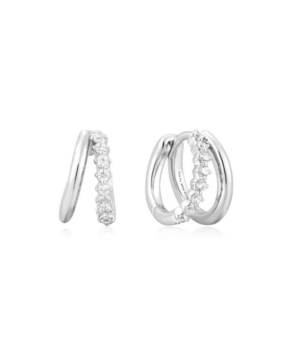 Σκουλαρίκια Ania Haie Double Mixed Huggies E059-15H