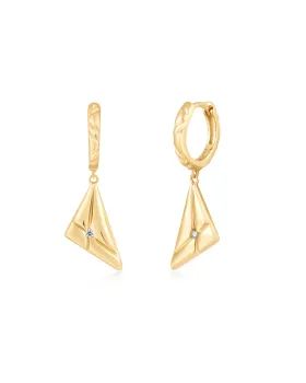 Σκουλαρίκια Ania Haie Triangle Kiss Drop Huggies E059-19G