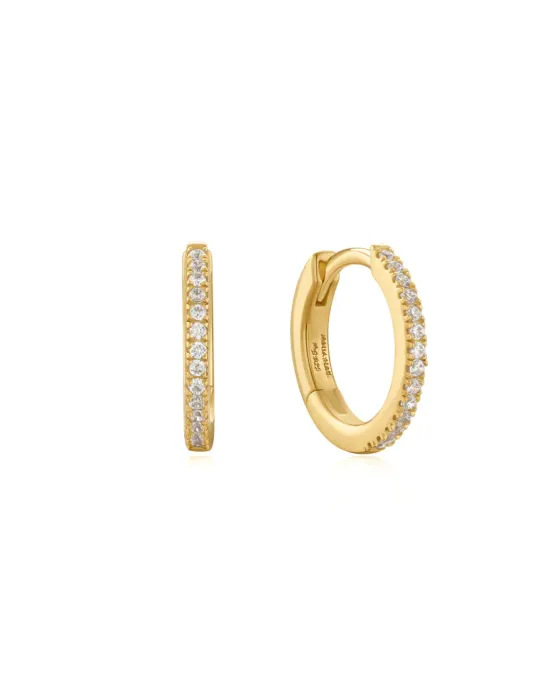 Σκουλαρίκια Ania Haie Classic Pavé Huggies E060-02G