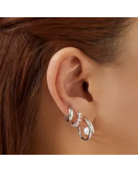 Σκουλαρίκια Ania Haie Dome Band Huggies E061-10H - 
