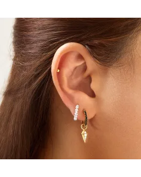 Σκουλαρίκια Ania Haie Sparkle Cross Huggies E061-07H - 