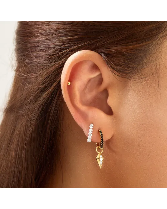 Σκουλαρίκια Ania Haie Sparkle Cross Huggies E061-07H - 