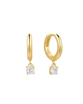 Σκουλαρίκια Ania Haie Drop Solitaire Huggies E061-08G