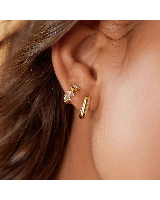 Σκουλαρίκια Ania Haie Multi Sparkle Huggies E061-09G - 