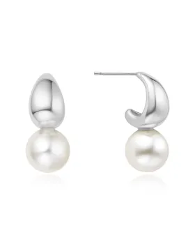 Σκουλαρίκια Ania Haie Shell Pearl Dome Hoop E062-06H