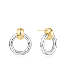 Σκουλαρίκια Ania Haie Two-Tone Hoop Earrings E062-10T