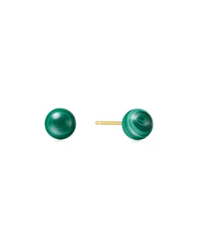 Σκουλαρίκια Ania Haie Malachite Sphere Stud Earrings E063-02G