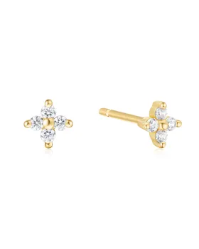 Σκουλαρίκια Ania Haie Four-Petal Stud Earrings E064-01G