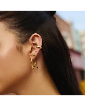 Σκουλαρίκια Ania Haie Sparkling Star Stud Earrings E064-02G - 