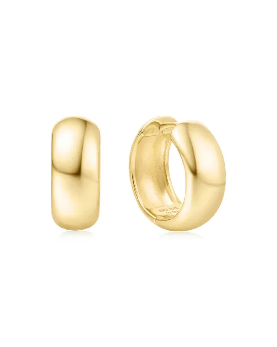 Σκουλαρίκια Ania Haie Chubby Medium Huggie Hoop E064-06G