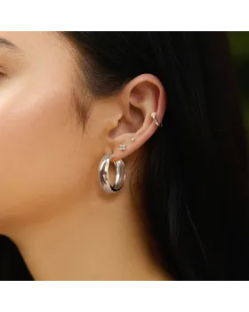 Σκουλαρίκια Ania Haie Four-Petal Stud Earrings E064-01H - 