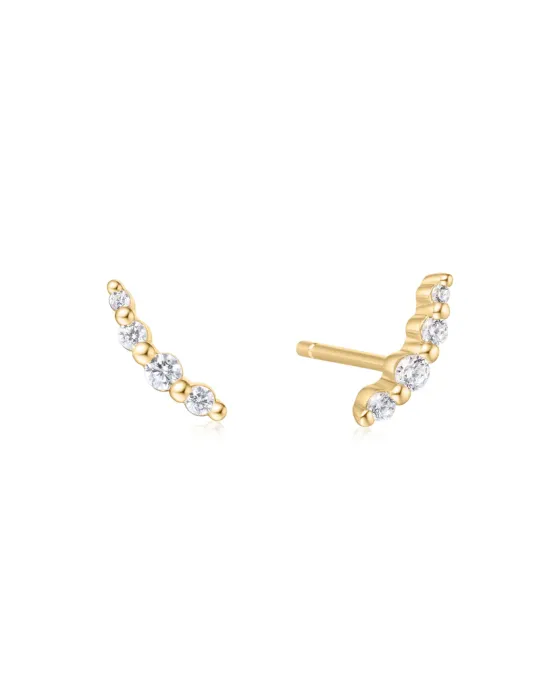 Σκουλαρίκια Ania Haie Bezel Beaded Stone Stud Earrings E065-01G