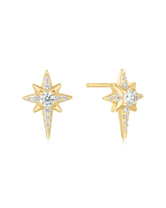 Σκουλαρίκια Ania Haie Eight-Pointed Star Stud Earrings E065-02G