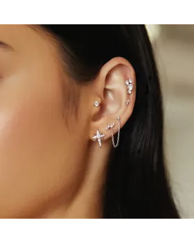 Σκουλαρίκια Ania Haie Eight-Pointed Star Stud Earrings E065-02H - 