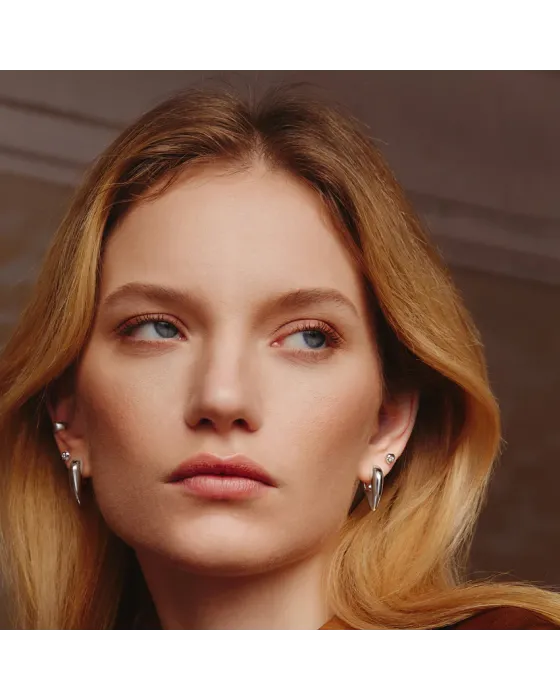 Σκουλαρίκια Ania Haie Tiger Eye Huggie Hoop Earrings E068-01H-TE - 