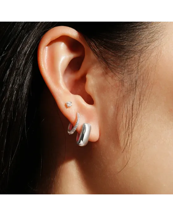 Σκουλαρίκια Ania Haie Mini U-shaped Huggie Hoop Earrings E067-08H - 