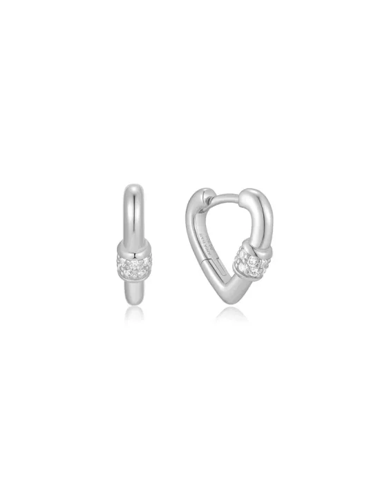 Σκουλαρίκια Ania Haie Mini Heart Clasp Huggie Hoop Earrings E069-04H