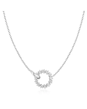 Κολιέ Ania Haie Interlinked Circles Pavé Necklace N056-01H