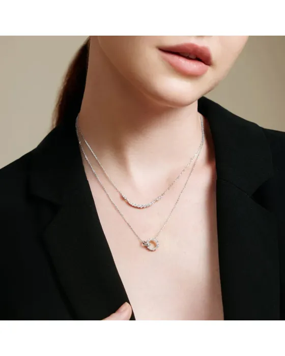 Κολιέ Ania Haie Arc Pavé N056-02H - 