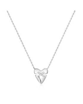 Κολιέ Ania Haie Heart Kiss Pavé Necklace N057-02H